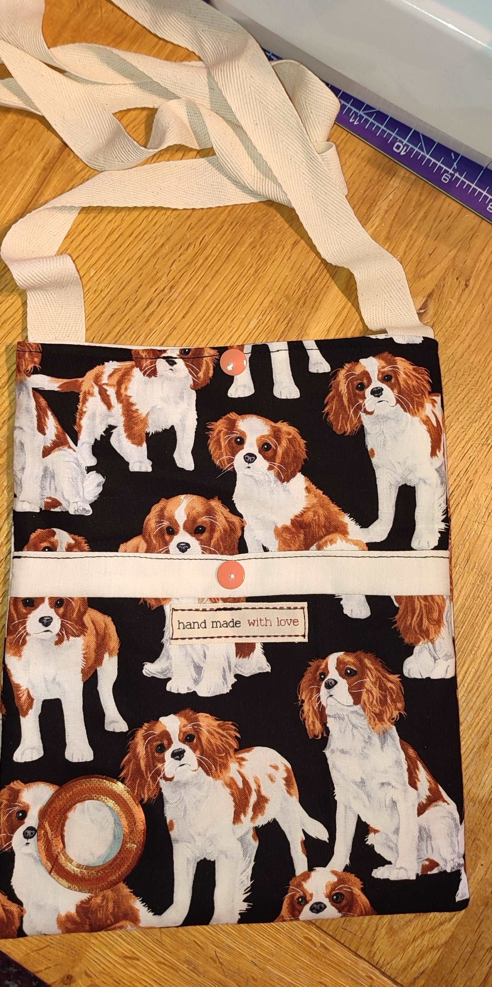 Timeless Treasures King Charles Cavalier Spaniel Dog Breed Black (TT Spaniels)